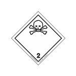 GHS Class 2 Poisonous Material Label Transport Pictogram 2"